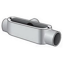 O-Z/Gedney Spec 5™ T-50 Type T Conduit Outlet Body, 1/2 in Hub, 4 cu-in Capacity, Malleable Iron, Zinc Plated