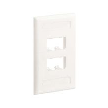 Panduit® Mini-Com® PanNet® CFPL4IW Classic Flat Faceplate, 1 Gang, 4 Ports, Surface Mounting, ABS