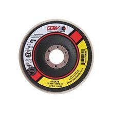 CGW® 49699 Flexible Coated Felt Disc, 5 in Diameter Disc, 7/8 in Center Hole, Virgin Wool Abrasive, Type 27/Depressed Center Flat Disc