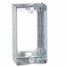 Wiring Device-Kellems 653 Gangable Handy Box Extension Ring, 1 Gang, 2-1/4 in W x 1-1/2 in D, Steel