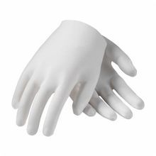 PIP® CleanTeam® 97-520 Men's Medium Weight Inspection Gloves, Cotton Lisle, White, 2-Piece Style, 8.7 in L