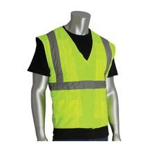 PIP® 390-EZ202-Y4/5X EZ-Cool®, 4XL/5XL, Hi-Viz Yellow, Polyester/Nylon, Soak In Cold Water Cooling, Hook and Loop/Zipper Closure