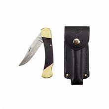 Klein® 44037 1-Blade Sportsman Knife, Drop Point Blade, 3-3/8 in Blade Length, Stainless Steel Blade, Lockback Opening Mechanism