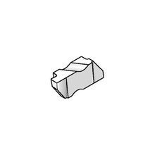 Kennametal® Top Notch™ 2598824 Flat Top Grooving Insert, NG Insert, 3 Insert, Right Hand Cutting Direction, 0.062 in Cutting Width, Manufacturer's Grade: KC5010, PVD-AlTiN Coated, Material Grade: C3/C4