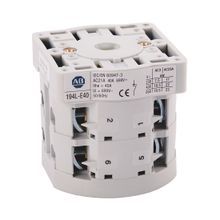 Rockwell Automation IEC Control and Load Switch, OFF-ON 90°, 40 Amp, 4 Poles, Front / Door