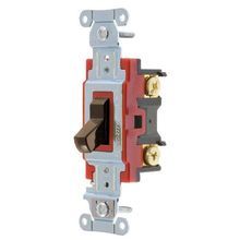 Wiring Device-Kellems Hubbell-Pro™ 1224B 4-Way General Purpose Heavy Duty Standard Toggle Switch, 120/277 VAC, 20 A, 5540 W Power, 2-Position/SPDT Contact Configuration