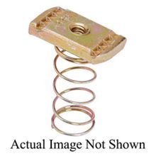 B-Line N227ZN 200 Standard Channel Nut With Spring, #10-32 Thread, Specifications: 1/4 in THK, For Use With: B22, B24, B26 and B32 Series Medium Channel, Steel