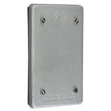 Appleton® FSK-1B-C FSK Blank UNILETS™ Device Box Cover, 1 Gangs, Malleable Iron, Triple Coated