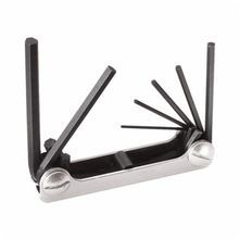 Klein® 70582 Folding Hex Key Set, Measurement System: Metric, 7 Piece, 1-1/2 to 6 mm Hex