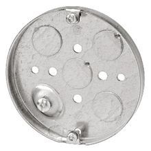 Steel City® 56111 Ceiling Fan Box, Steel, 6 cu-in Capacity, 1 Outlet, 4 Knockouts, 1/2 in D Dimensions