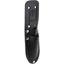 Klein® 5187 Slotted Knife Holder, Leather, Black