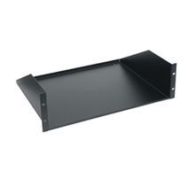 Middle Atlantic® U3 Utility Rack Shelf, 5-1/4 in H x 19 in W x 14-1/2 in D, 3 Rack Unit, Steel