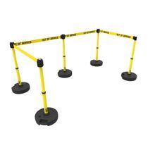 Banner Stakes PL4589 PLUS Barrier Set X5, Yellow 