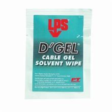 LPS® 61244 D'Gel® Cable Gel Solvent, 1 Wipe Container, Liquid, Clear Water White, Orange Odor/Scent