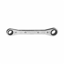 Klein® 68202 Box End Wrench, Measurement System: Imperial, 1/2 x 9/16 in Wrench Opening, 12 Points, 25 deg Offset, 6-7/8 in OAL, Polished Chrome
