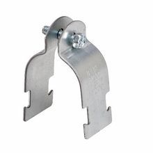 B-Line B2001PAZN B2000 2-Piece Pipe Clamp, 1/2 in, For Use With PVC Coated Thinwall EMT Conduit and Clamps, 16 ga Steel, Zinc Plated