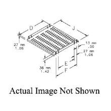 nVent HOFFMAN PROLINE™ P19SH9 P20 Fixed Shelf, 1.06 in H x 18.78 in W x 29.49 in D, Steel