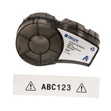 Brady® M21-750-595-WT All Weather Permanent Adhesive Vinyl Label Tape with Ribbon for M210 M211 BMP21-PLUS Printers - 0.75