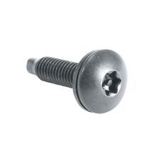 Middle Atlantic® HTX Security Star-Post Drive Truss Head Rack Screw, For Use With T Bit, 10-32 Threaded, Steel, Black