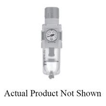 SMC® AW40 Filter Regulator Kit, 1/4, 3/8, 1/2 in Port, 1 MPa Pressure, Polycarbonate Bowl