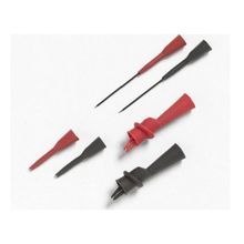 Fluke® TP920 Push-On Adapter Set, For Use With: TL71 and TL75 Test Probes, Specifications: 300 VAC/VDC, 3 A, 7.6 mm Max Clip Opening, Plastic/Stainless Steel, Black/Red