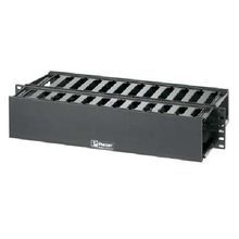 Panduit® WMP1E Horizontal PatchLink™ Cable Manager, Rack Mount, ABS, Black