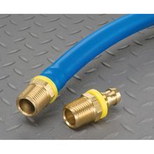 BRAID-LOCK™ BL-08BU Non-Conductive Braided Push-On Hose, 500 ft L, 300 psi Working, Nitrile/PVC/Rubber