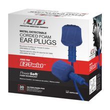 PIP® EZ-Twist™ 267-HPF610D Push-In Ear Plug, 30 dB Noise Reduction, Barrel Shape, Disposable, Corded Design