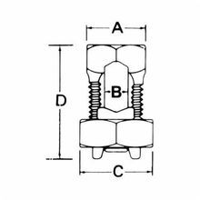 Blackburn® 6H High Strength Split Bolt Connector, 8 to 6 AWG Solid Copper Conductor, 31/32 x 15/32 in Bolt, Bronze Alloy