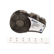 Brady® M21-500-499-TB Aggressive Adhesive Multi-Purpose Nylon Terminal Block Labels with Ribbon for M210 M211 BMP21-PLUS Printers - 0.5
