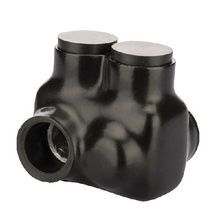 NSI Polaris™ ITO-3/0 Offset Dual Sided Entry Insulated Multi-Tap Connector, 6 to 3/0 AWG Aluminum/Copper Conductor, Plastisol