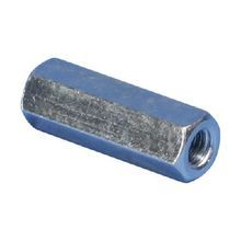 nVent CADDY EM-HEX 0250037EG Rod Coupler, Measurement System: Imperial, 3/8 in Thread, Steel, Electro-Galvanized
