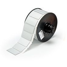 Brady® B30EP-173-593-SL Rectangular Raised Panel Label, 2 in W, Silver Legend/Background, B-593 Polyester