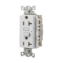 Wiring Device-Kellems Hubbell-Pro™ AUTOGUARD® GF20W Self-Test Standard GFCI Receptacle, 125 VAC, 20 A, 2 Pole, 3 Wires, White