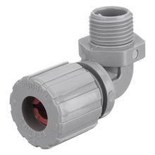 Wiring Device-Kellems NHC1021CR Form 2 Standard Cord Connector, 1/2 in Trade, 1 Conductor, 0.19 to 0.25 in Cable Openings, Nylon, Smooth