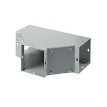 Hoffman F66T F40PF Sweep Tee, 90 deg Bend Angle, For Use With 6 x 6 in NEMA 1 Flat Cover Wireway, Steel, Gray
