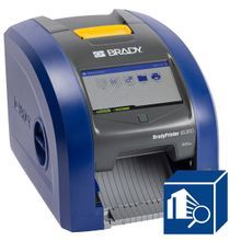 Brady® 151292 BradyPrinter i5300 300 dpi with Wi-Fi and Safety & Facility ID Software, Color LCD Touch Screen, Auto Cutter, Color: Blue, Gray