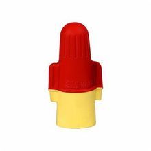 3M™ 054007-43154 Performance Plus R/Y+ Flame Retardant Twist-On Wire Connector, Rounded Wing Shell, Live Action/Square Wire Spring, 22 to 8 AWG Aluminum/Copper Wire, Spring Steel