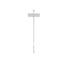 Ty-Rap® TY551M Identification Cable Tie, Natural, 3.62 in L x 0.094 in W x 1 in THK, Nylon/Polyamide 6.6