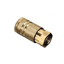 Kuriyama QDAC-4FC Semi-Automatic Quick-Disconnect Coupler With Female Thread, Coupler, 1/4 in, FNPTF End Style, Brass