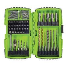 Greenlee® DDKIT-1-68 Professional Grade Drill Driver Bit Kit, 68 Piece, Titanium Nitride