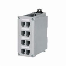 Panduit® IndustrialNet™ CDPP8RG Patch Panel, 8 Ports, Polycarbonate