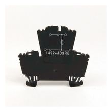 Rockwell Automation 1492-J IEC Terminal Block, Two-Circuit Feed-Through Block, 2.5 mm (# 24 AWG - # 12 AWG), Two level block with a selectable resistor value between the 2 levels, Gray (Standard), 15k Ohm Resistance