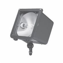 Hubbell® MIC-0150P-358 Compact with Rotatable Optics Floodlight Fixture with Rotatable Optics Flood Light Fixture, 1 Lamp, Metal Halide Lamp, 150 W Fixture, 120/208/240/277 VAC, Clear Glass Housing Finish
