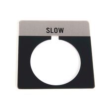 Rockwell Automation 800T Legend Plate,StandardSLOW, Package Quantity 1 ,Gray