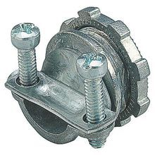 Steel City® NC302 Non-Watertight Cable Connector, 3/4 in Trade, Cable Openings: 0.41 to 0.82 in, Die Cast Zinc