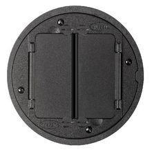 PREMISE WIRING SystemOne™ S1TFCBL Standard Floor Box Cover, 5-1/2 in Dia, Die Cast Aluminum
