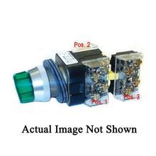 Allen-Bradley 800T-00HX2KB6 Illuminated Selector Switch Operator, 30 mm, Standard Knob Operator, 2 Positions