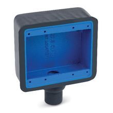 Ocal® FS22-G Type FS/FD Multi-Gang Shallow Style Device Box, Iron Alloy, 2 Gangs, 1 Outlet, 1 Knockout