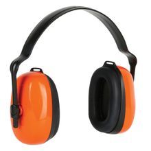 Dynamic™ Piper™ 263-NP110 Passive Ear Muffs, 24 Noise Reduction, Black/Orange, Head Band Position